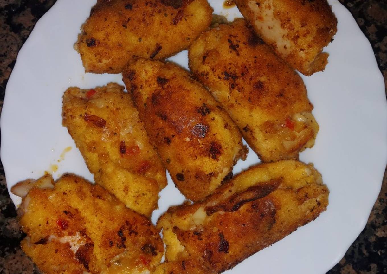 Rollitos de filetes de pollo