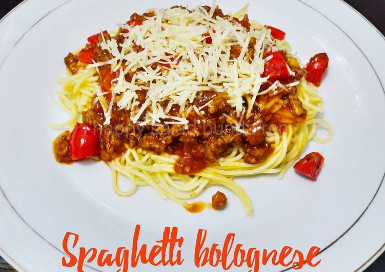 makanan Spaghetti Bolognese Jadi, Enak