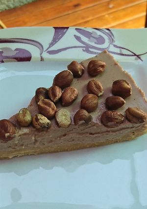 Mogyorós sajttorta recept fotója