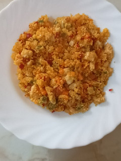 Una foto de Cuscús de pollo al curry
