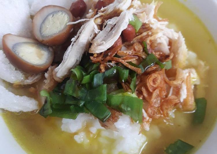 @IDE Resep Bubur Ayam kuah kuning menu masakan harian