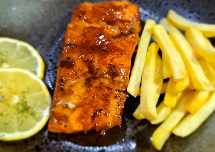 Salmon teriyaki