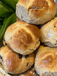 Hot cross bun, a nagypénteki keresztes kalács! recept fotója