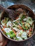 Easy Salad with lemon coriander dressing