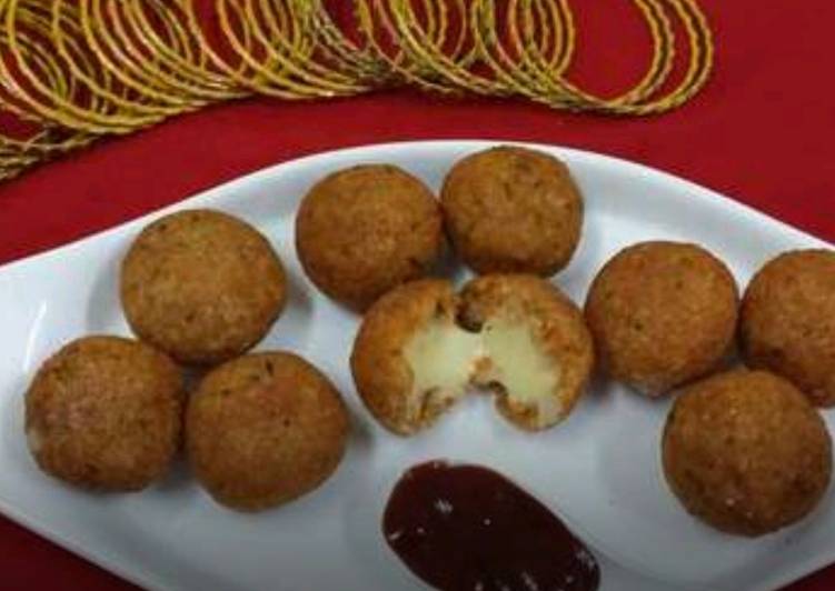 Simple Way to Make Favorite Cheesy Rice Balls