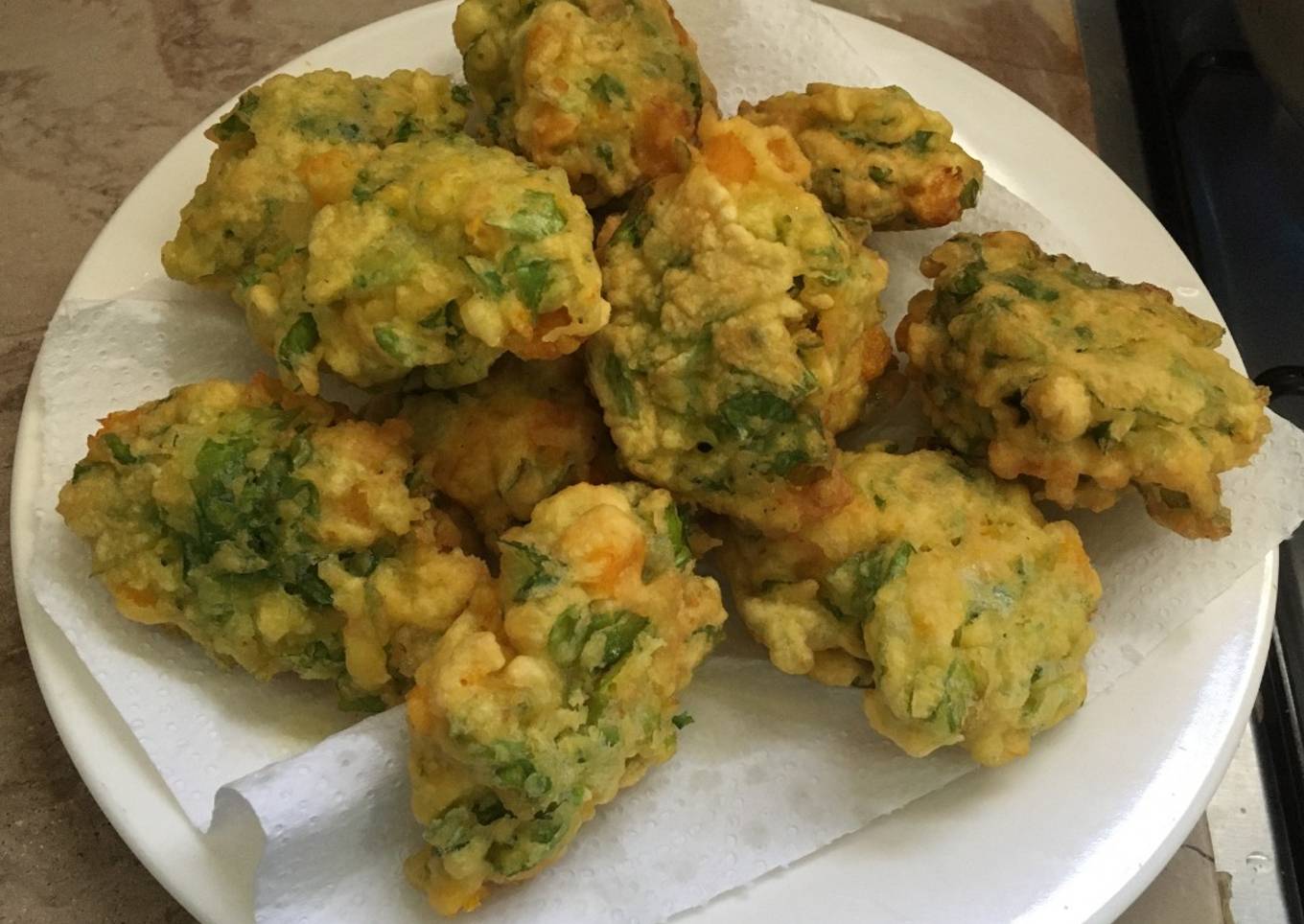 Buñuelos de lechuga y calabaza