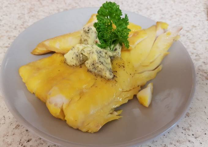 Steps to Make Speedy My lovely piece of Poached Smoked Haddock with herb Butter