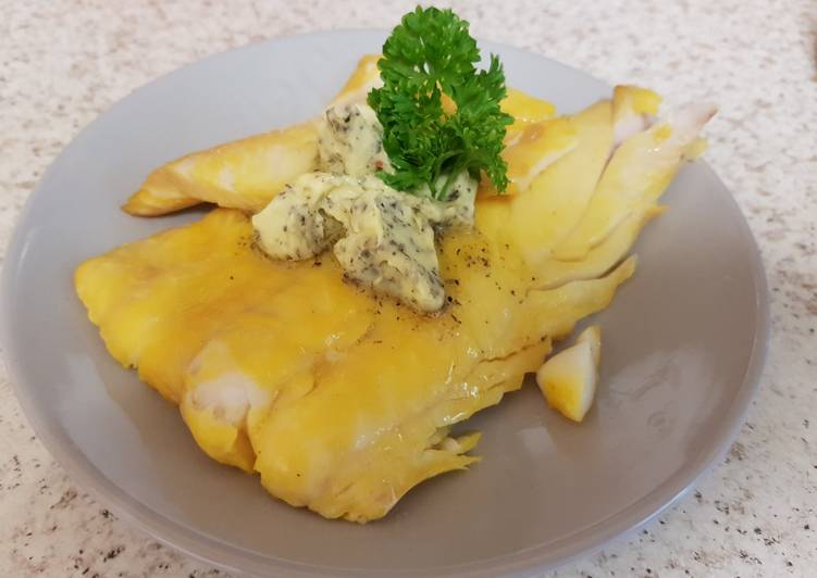 Step-by-Step Guide to Prepare Super Quick Homemade My lovely piece of Poached Smoked Haddock with herb Butter