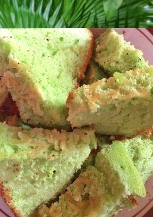 Foto resep Pondan Sponge Cake Mix Pandan