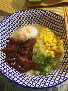 A picture of Chicken Broth Ramen.