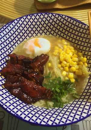 A picture of Chicken Broth Ramen.