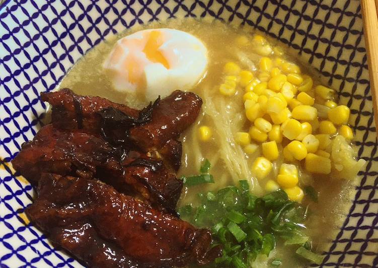 Simple Way to Prepare Simple Chicken Broth Ramen