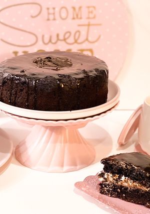 صورة لوصفة جاتوه على شوكولاته chocolate cake with sauce