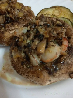 Una foto de Champiñones rellenos al horno