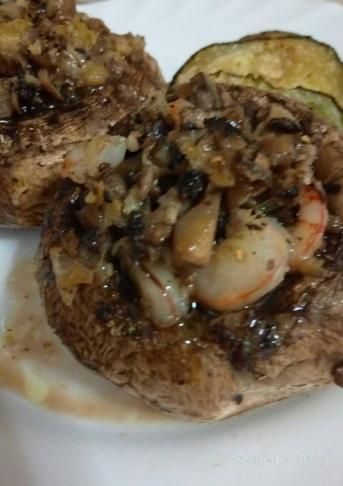 Una foto de Champiñones rellenos al horno
