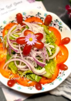 Hình của món Salad nho tươi.