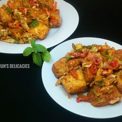 A picture of Peppered Tofu(Awara).