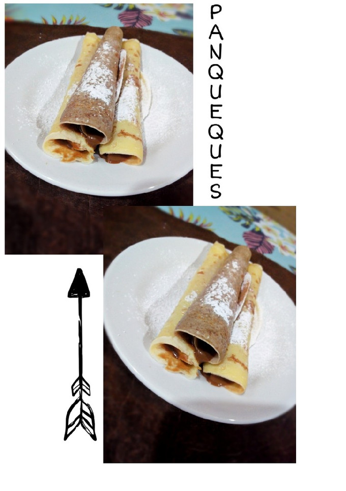 Una foto de Panqueques con Dulce de leche