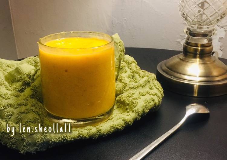 Cara masak Banana mango smoothies|| smoothies mangga pisang✨  yang Lezat Sekali