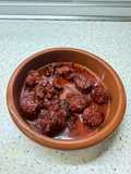 Chorizo al caramelo de vermut con especias