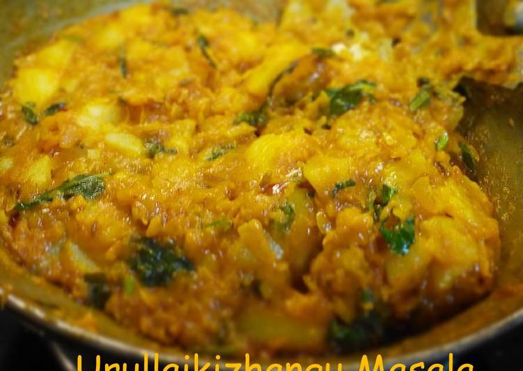 Recipe of Quick Madurai&#39;s famous Urullaikizhangu Masala