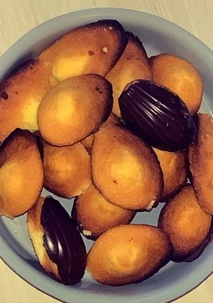 Une photo de Madeleine coque chocolat