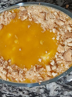 A picture of Mango pudding.