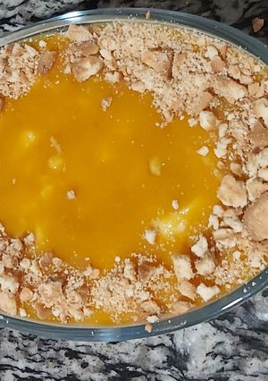 A picture of Mango pudding.