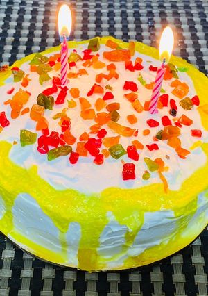 પાઇનેપલ કેક(pineapple cake recipe in Gujarati) રેસીપી મુખ્ય ફોટો