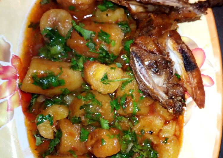 Matoke stew with chicken #localfoodcontest_Kakamega