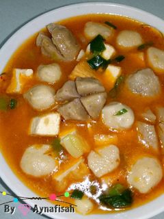 Foto resep Bakso Tahu Kuah Saos Padang