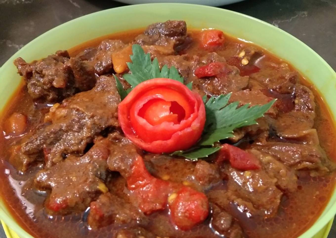 Daging Kambing Kecap Pedas