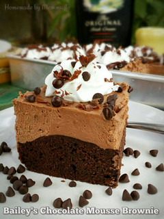 Foto resep Bailey's Chocolate Mousse Brownie