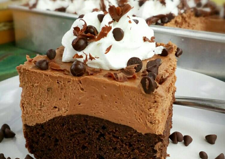 Bailey's Chocolate Mousse Brownie