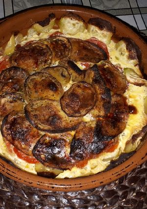 Una foto de Ratattoile relleno de jamón y queso a mi manera
