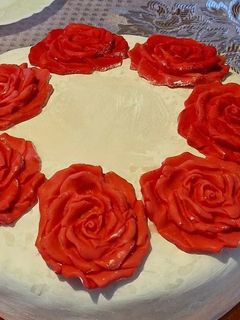 Meggyes virág torta recept fotója