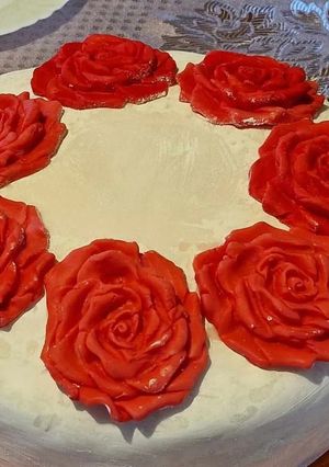 Meggyes virág torta recept fotója