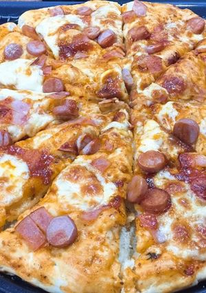 Foto resep Pizza smoke chicken & sosis