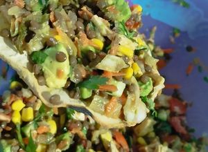 Una foto de Ensalada de lentejas