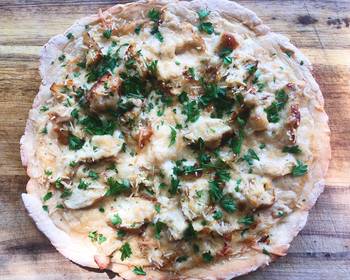 How To Making Recipe Chicken Alfredo Pizza Delicious