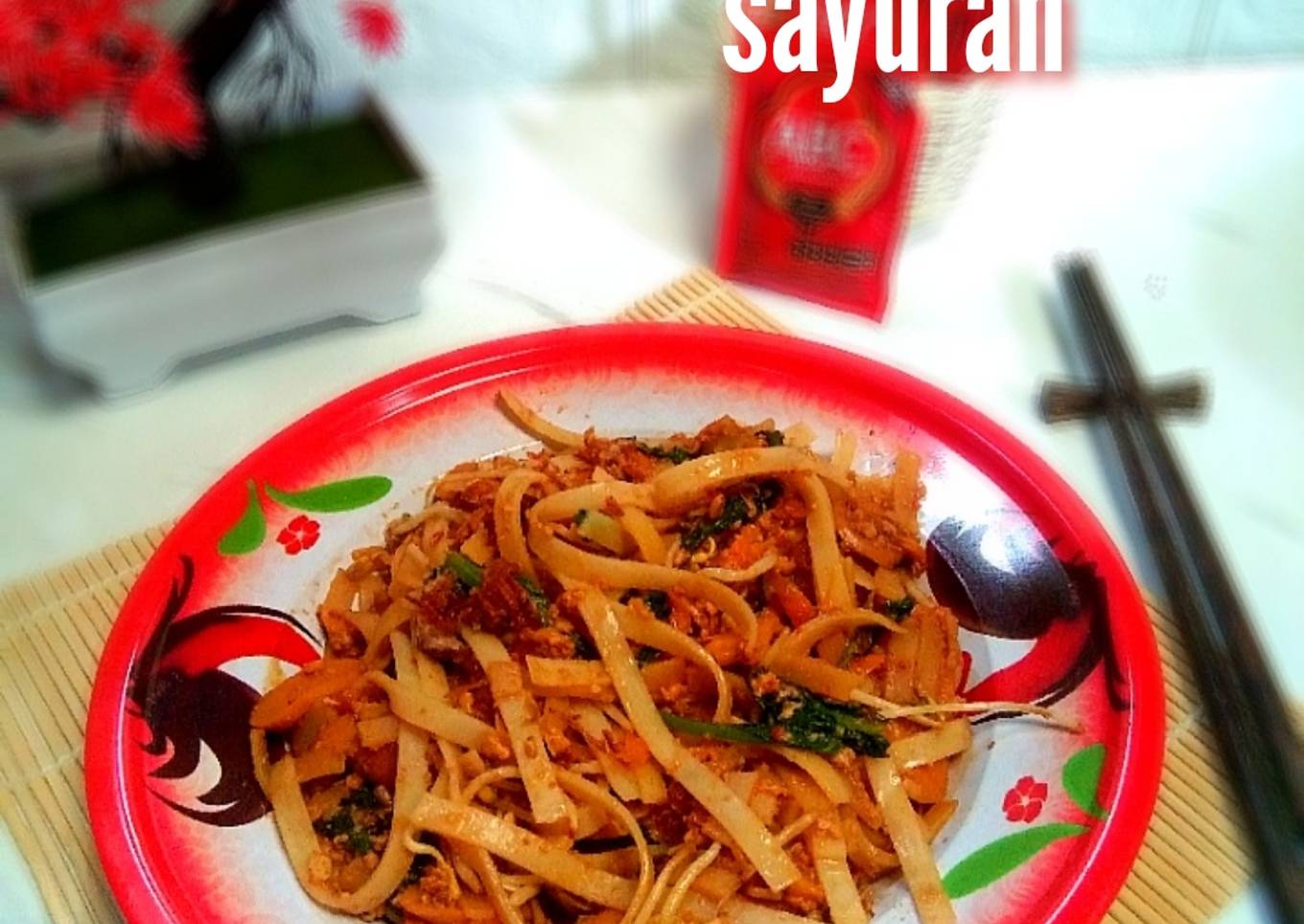 Kwetiau goreng sayuran