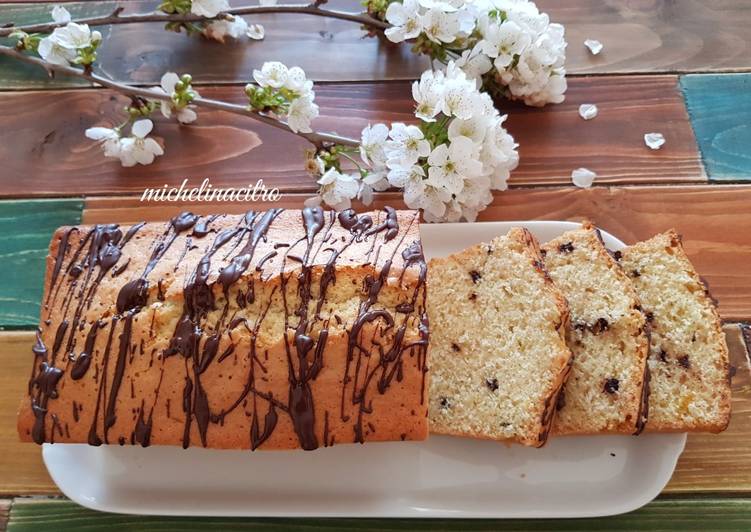 Plumcake all'acqua con gocce di cioccolato 🍫