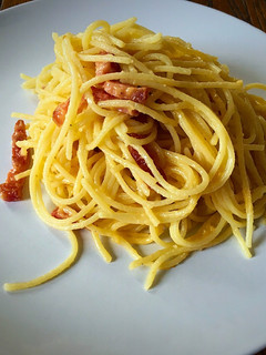 Una foto de Espaguetis a la carbonara