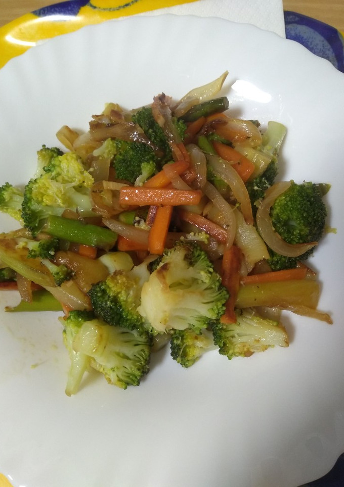 Una foto de Verduras de aprovechamiento salteadas