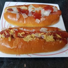 Christmas Eve Hot Dogs for Lunch. 😍 A picture of Christmas Eve Hot Dogs for Lunch. 😍.