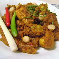 A picture of Chicken Rendang - Malaysian Style.