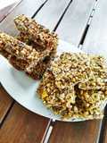 Barritas de cereales y semillas, sin horno