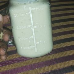 A picture of Banana and Milk Shake.