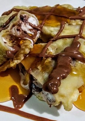 Una foto de HELADO Tempura o Helado frito...!🍧