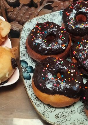 Foto resep Donat krispy dan donat toping coklat